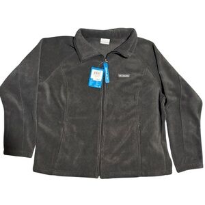 Columbia Women’s sherpa black zip jacket 2X